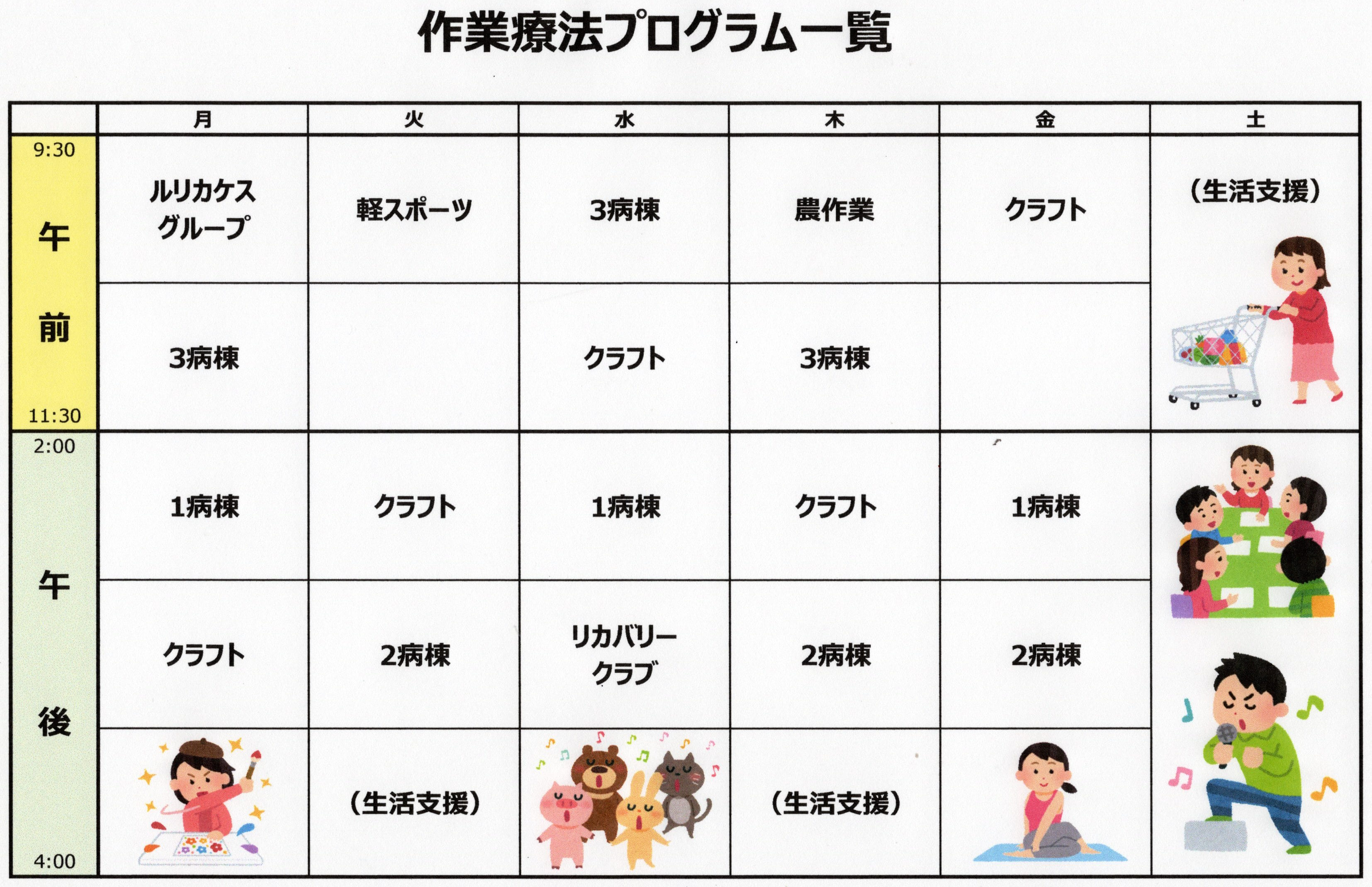 作業療法プログラム